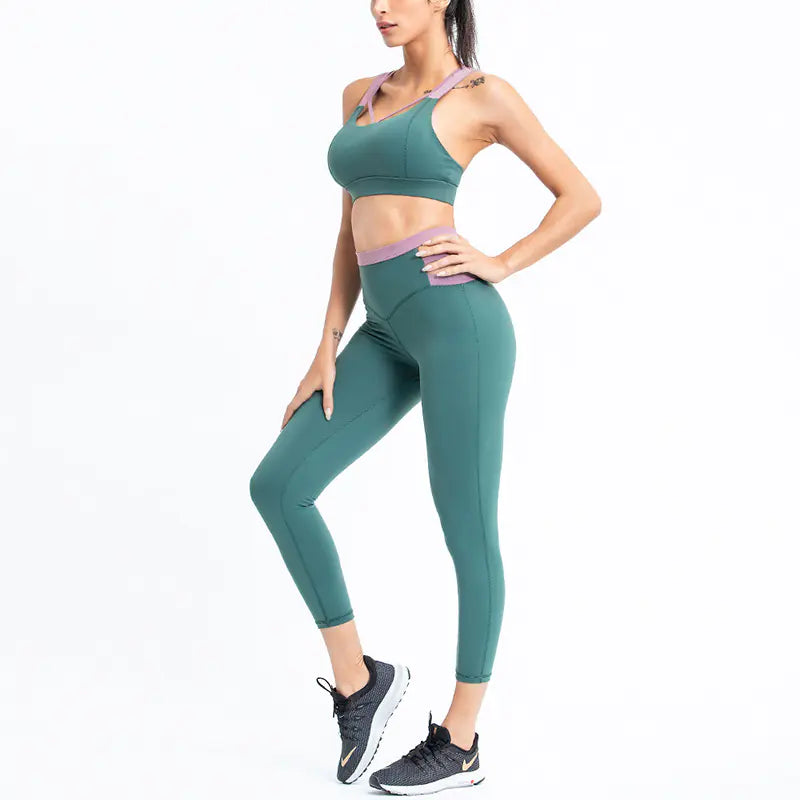 Cross-Back Yoga Set