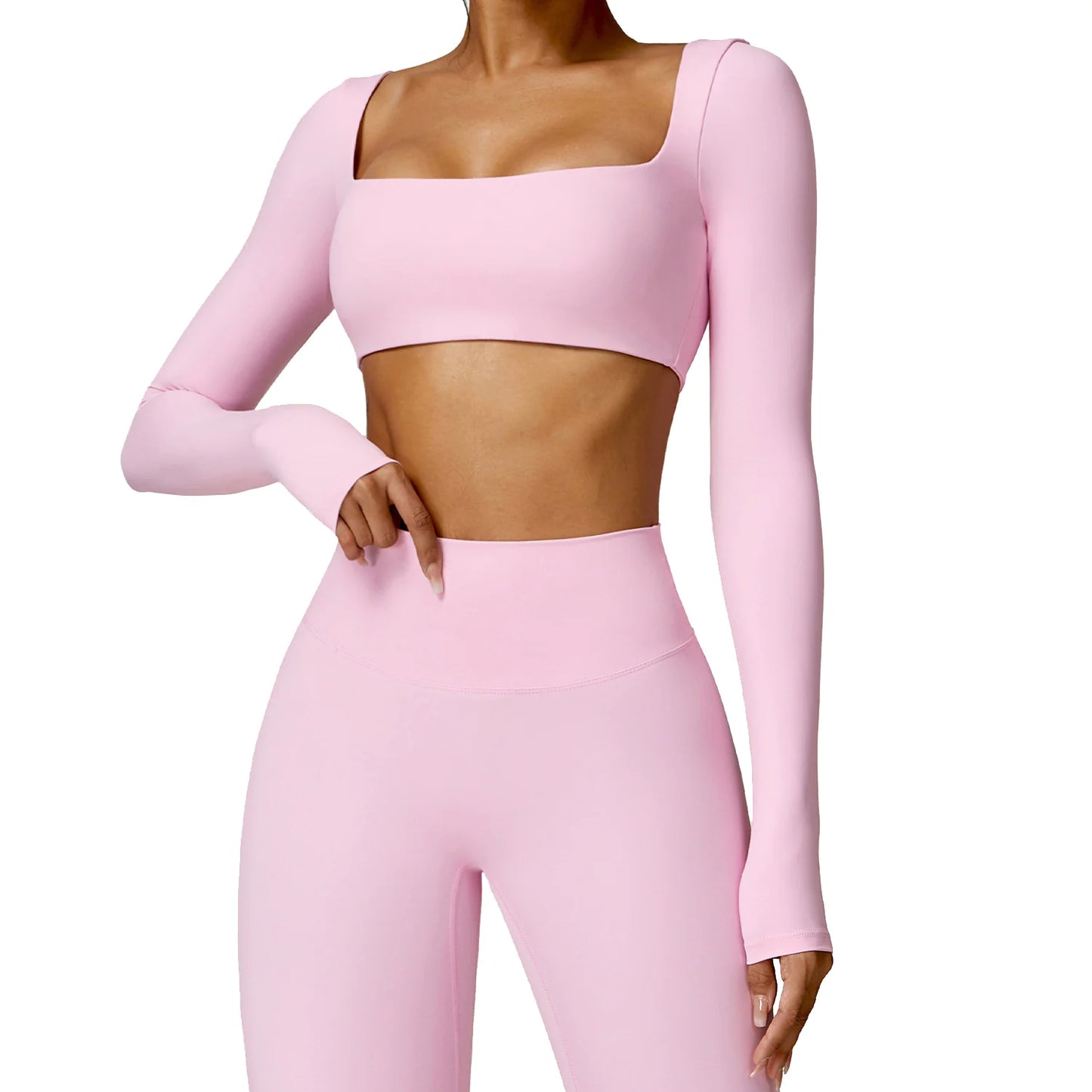 Long Sleeve Yoga Crop