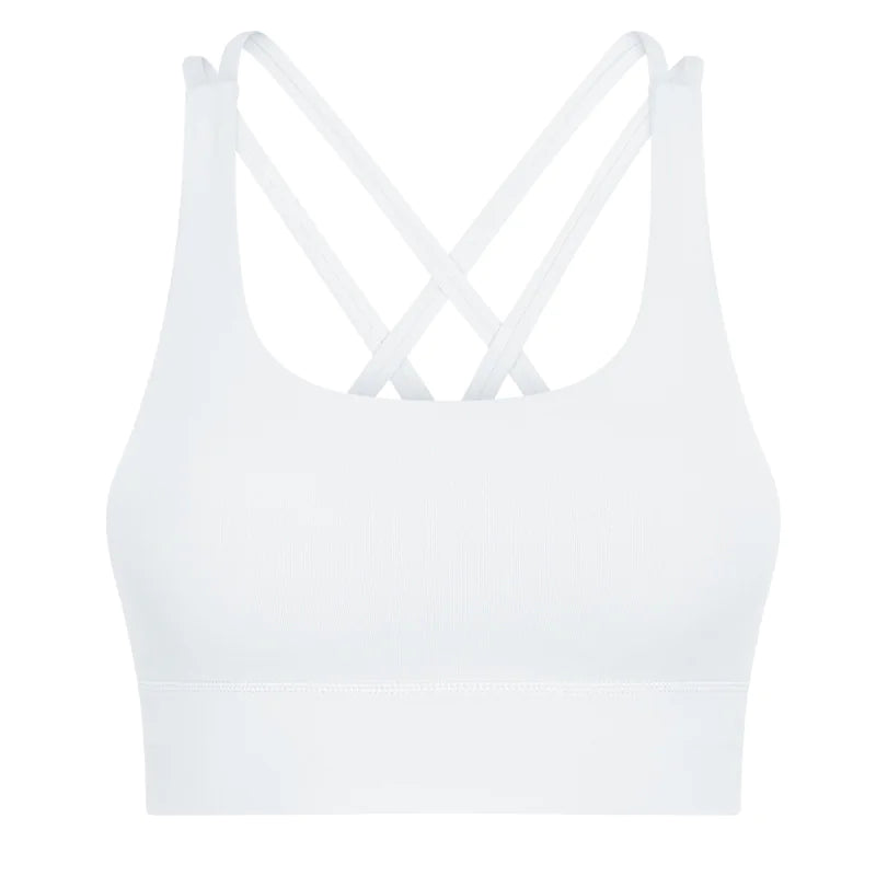 Cross-Back Yoga Sports Bra