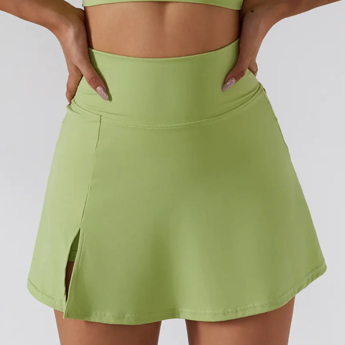 Ribbed One-Shoulder Yoga Set