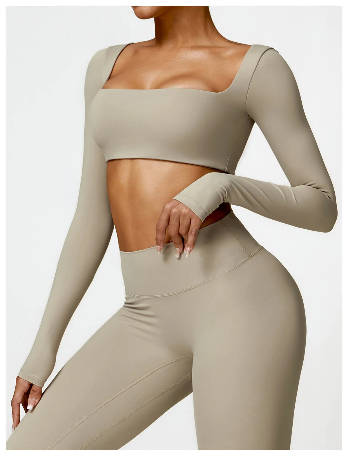 Long Sleeve Yoga Crop