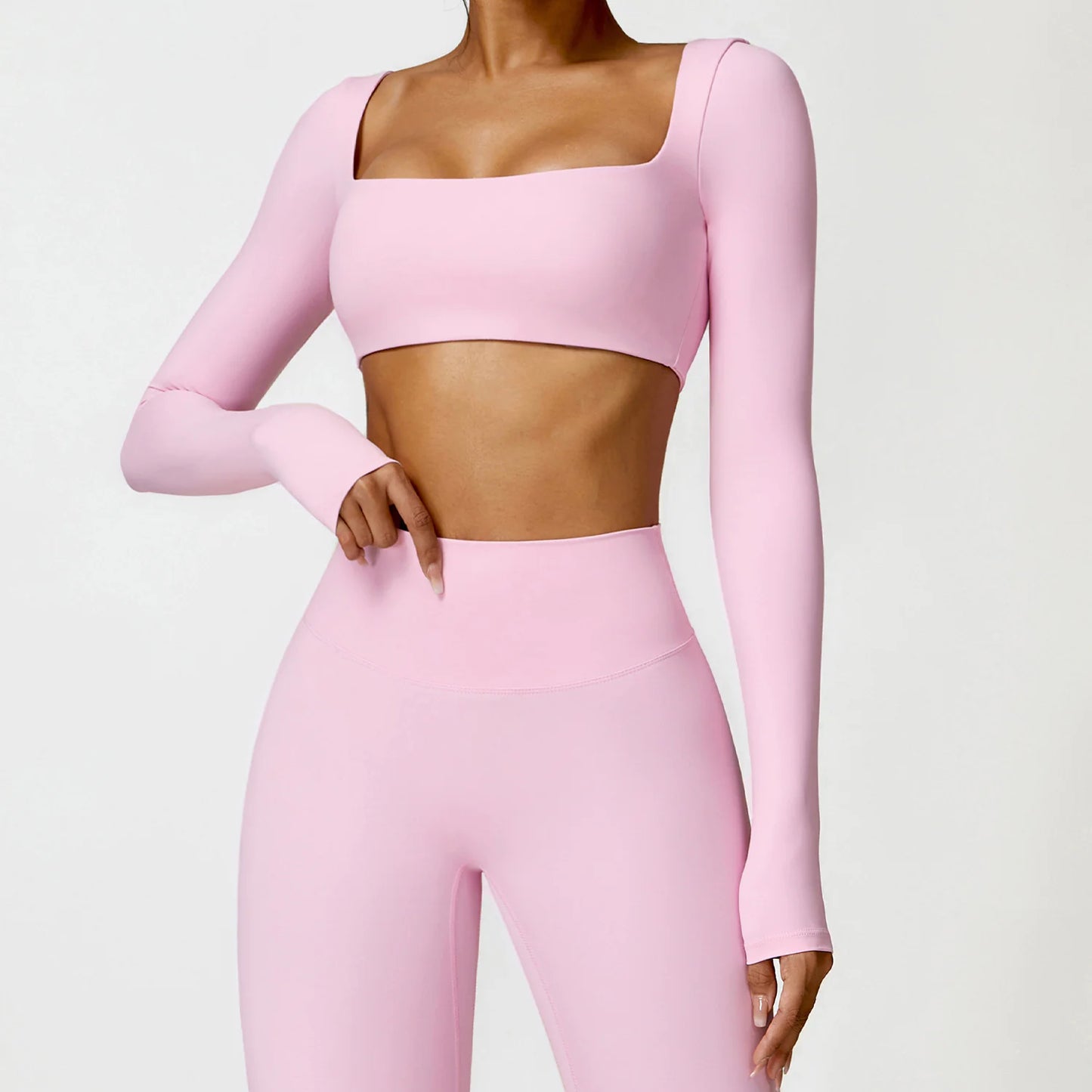 Long Sleeve Yoga Crop