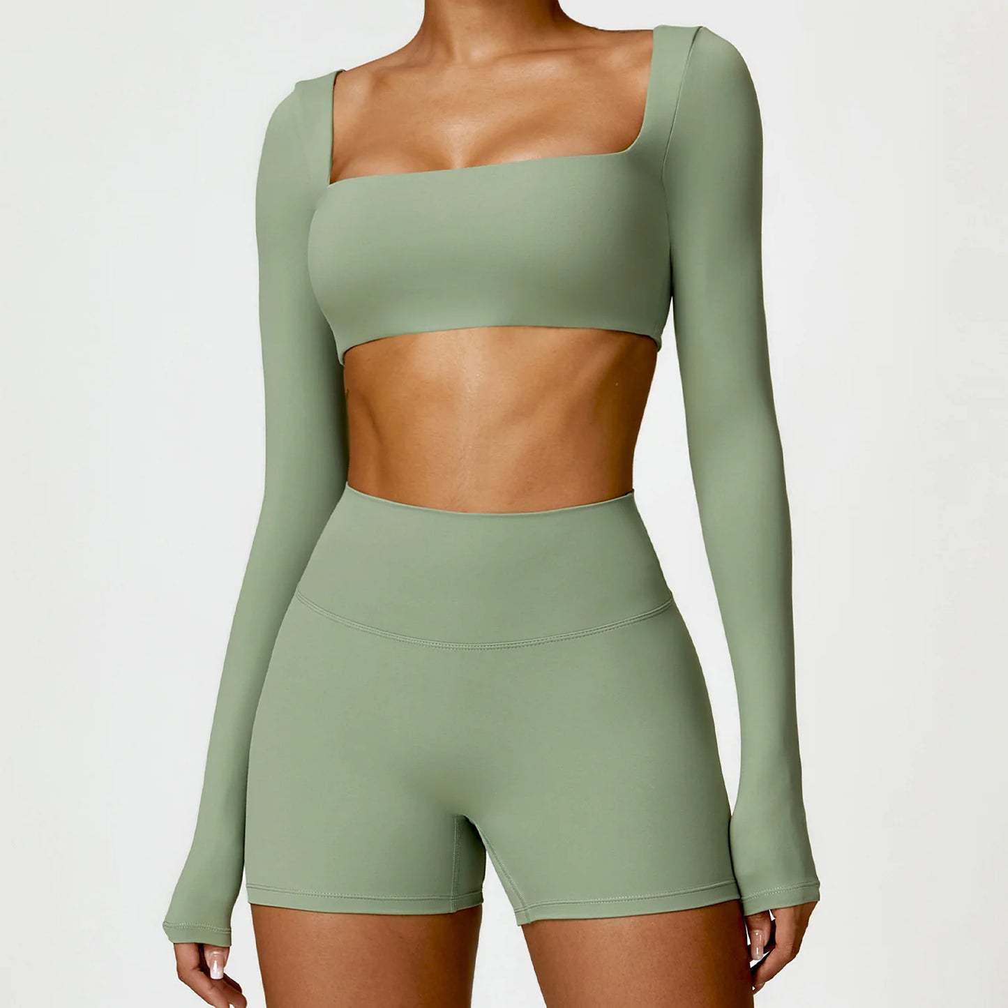 Long Sleeve Yoga Crop