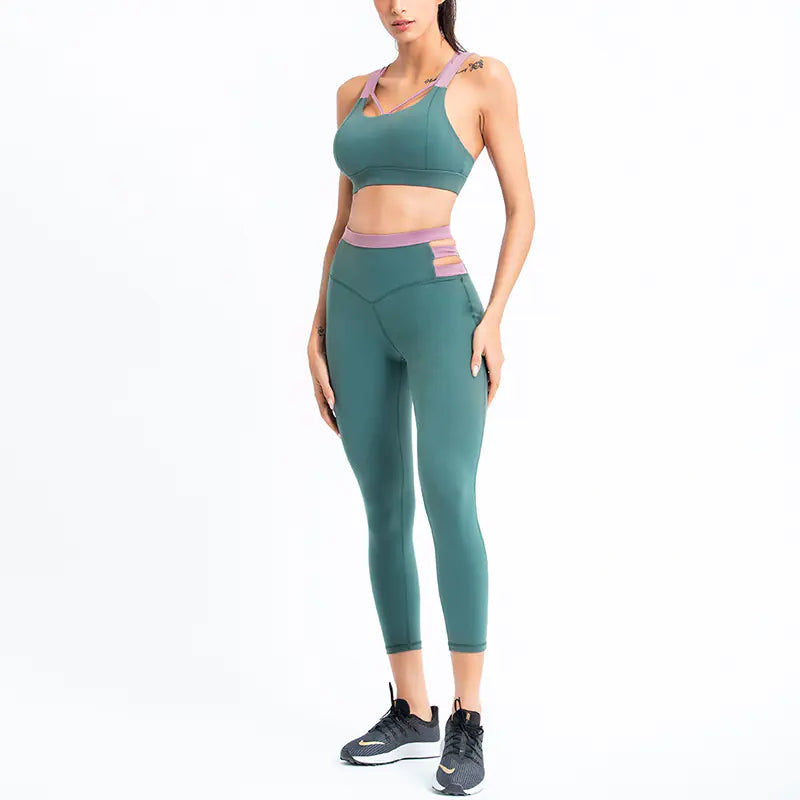 Cross-Back Yoga Set