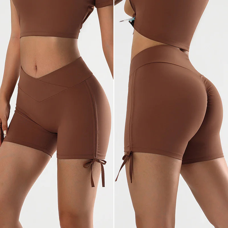 Drawstring Yoga Shorts