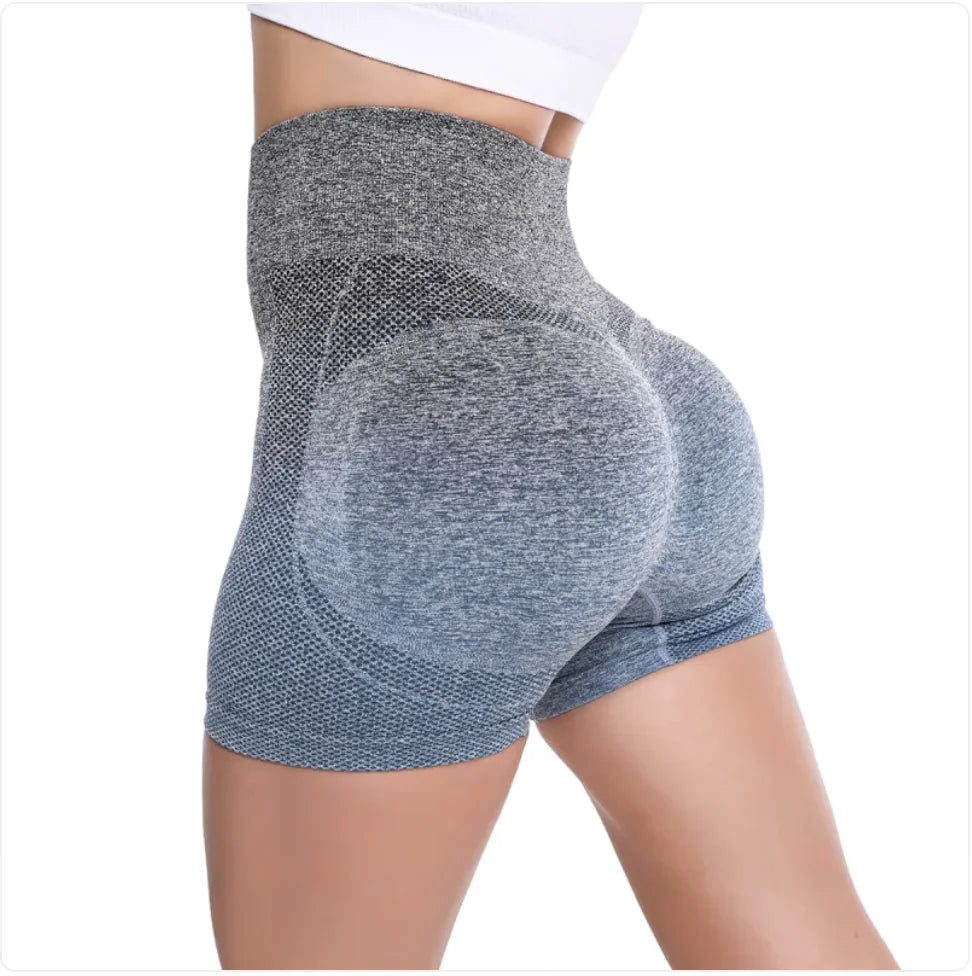 Gradient High-Waist Shorts
