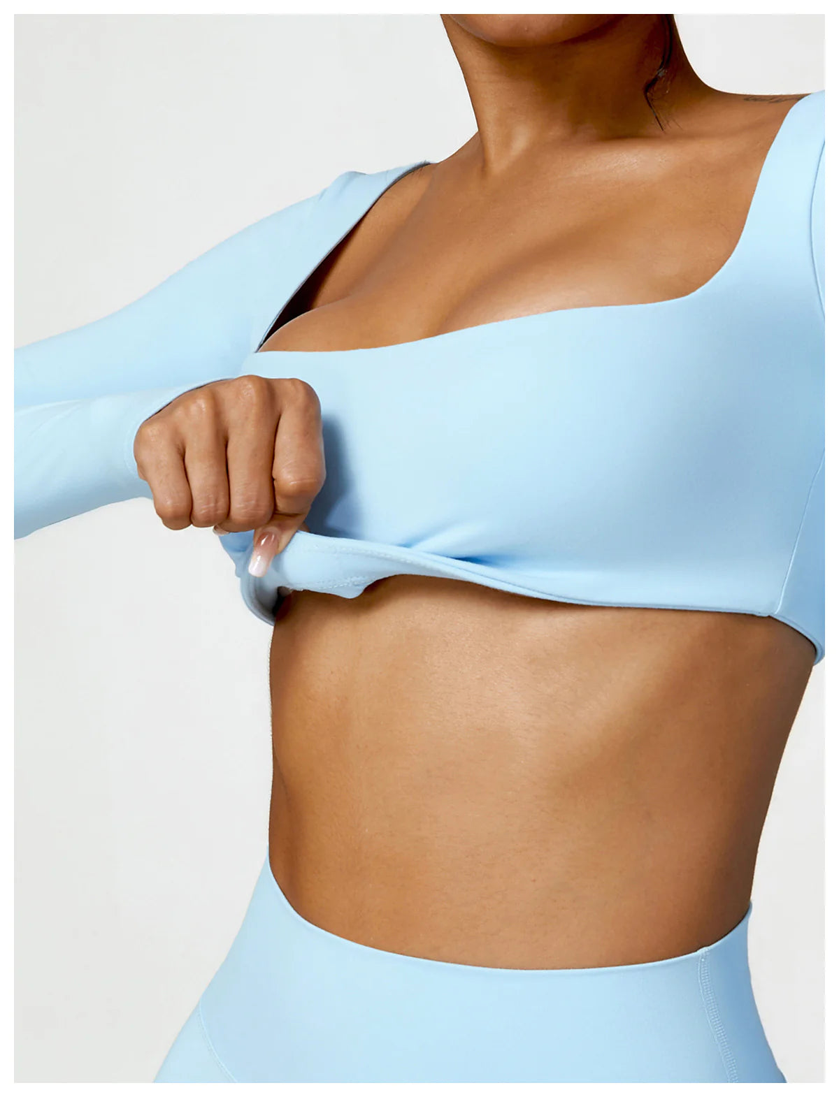 Long Sleeve Yoga Crop