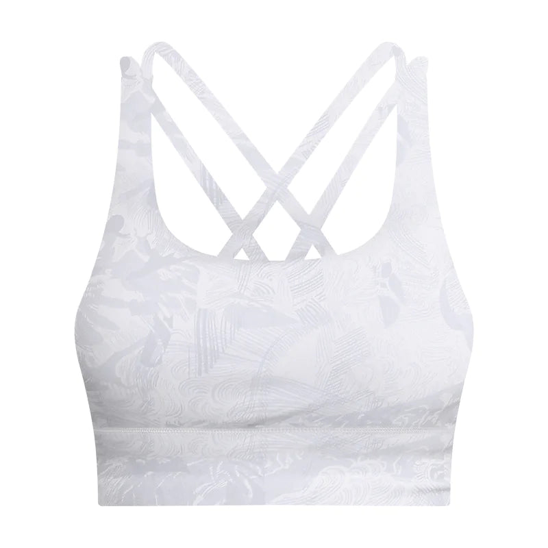 Cross-Back Yoga Sports Bra
