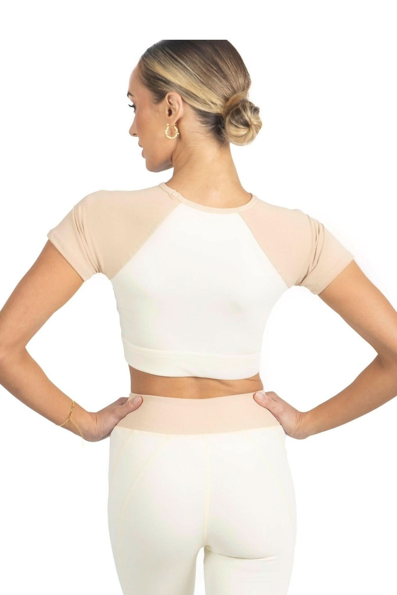 Sienna Color Block Half-Sleeve Active Top